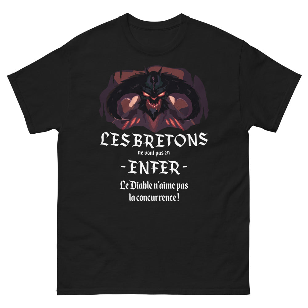 T-shirt Bretagne noir - Le Diable n'aime pas la concurrence