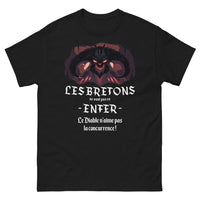 Thumbnail for T-shirt Bretagne noir - Le Diable n'aime pas la concurrence