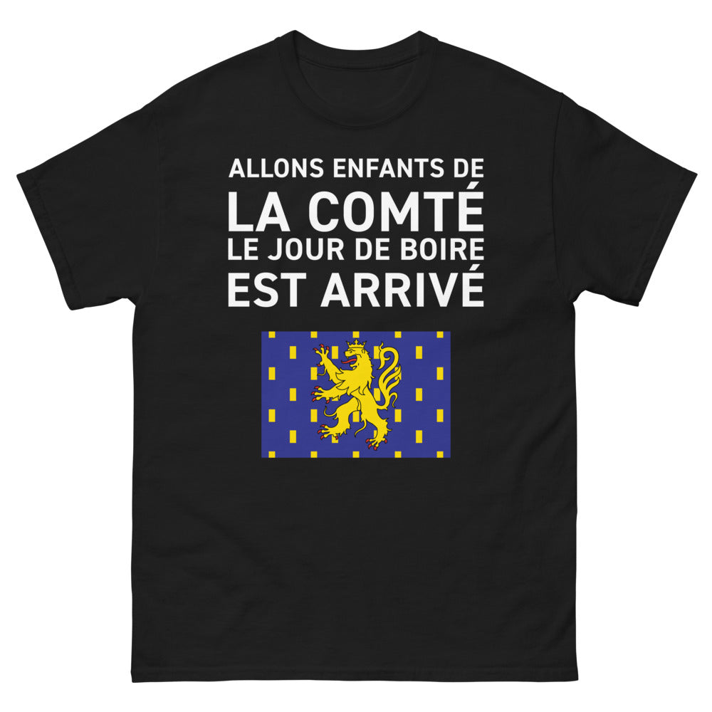 T-shirt Comté noir - Le Jour de Boire Est Arrivé