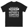 T-shirt Comtois noir - Je ne suis pas parfait, motard