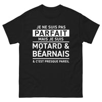 Thumbnail for T-shirt Béarnais noir - Je ne suis pas parfait mais motard