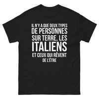 Thumbnail for T-shirt Italie noir - Il n'y a que deux types de personnes