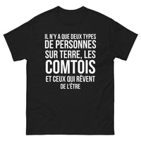 Thumbnail for T-shirt Comtois noir - Deux types de personnes sur terre