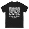 T-shirt Comtois noir - Deux types de personnes sur terre