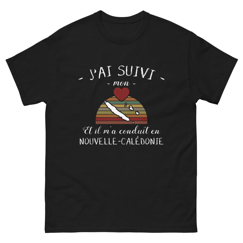 T-shirt Nouvelle-Calédonie noir - J'ai suivi mon cœur
