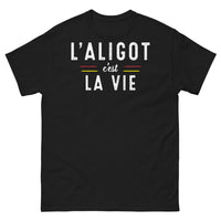 Thumbnail for T-shirt Aveyron noir - L'Aligot c'est la Vie humoristique