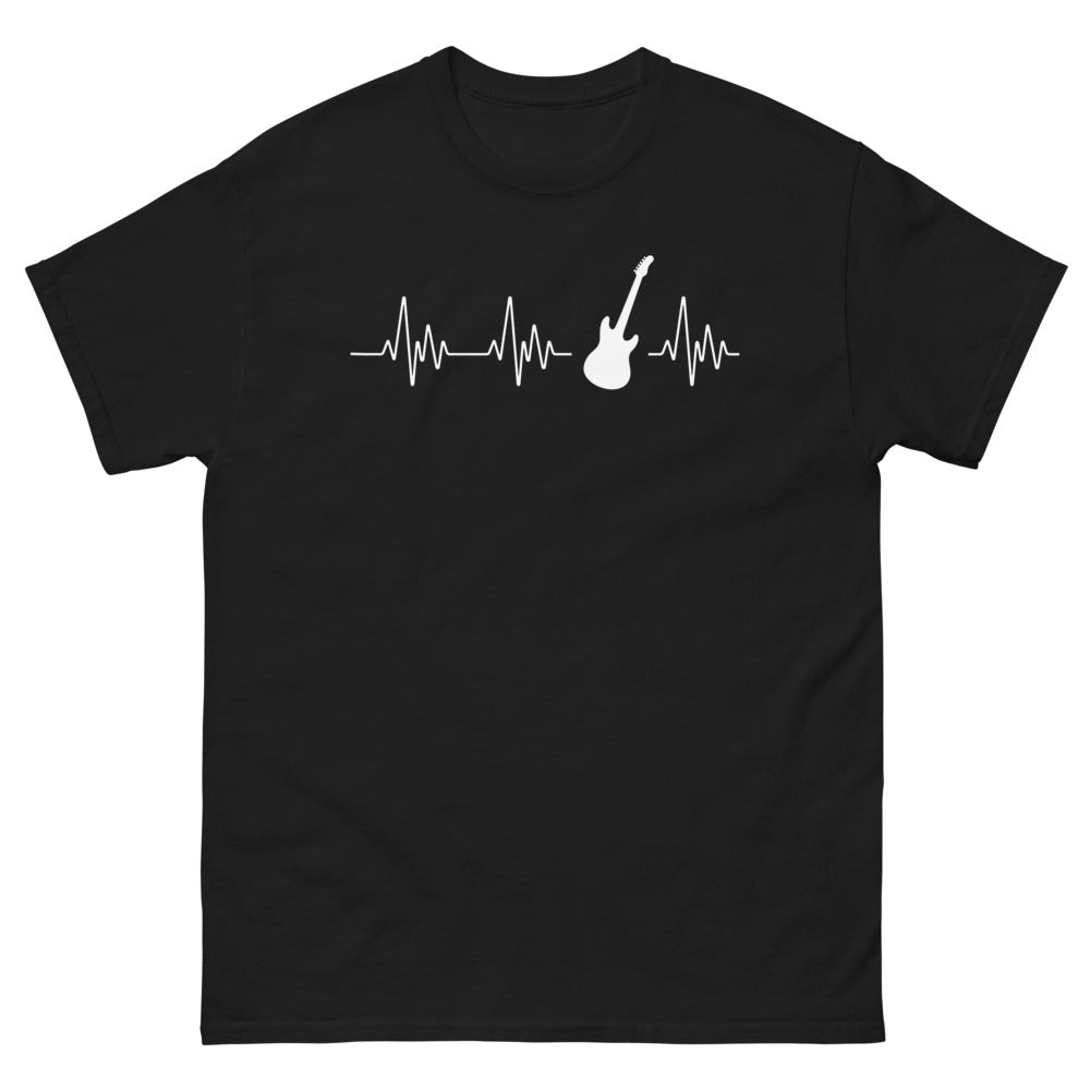 T-shirt Passion pour la Guitare noir - design musical humoristique