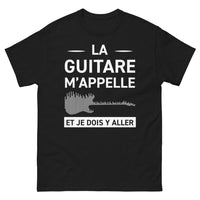 Thumbnail for T-shirt Passion Musique noir - La guitare m'appelle