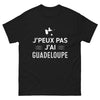 T-shirt Guadeloupe noir - Je peux pas, j'ai Guadeloupe