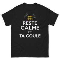 Thumbnail for T-shirt humour régional noir - Reste calme et ta goule