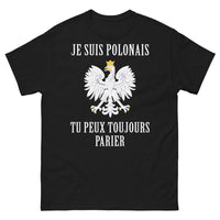 Thumbnail for T-shirt Pologne noir - Je suis Polonais, tu peux toujours parier