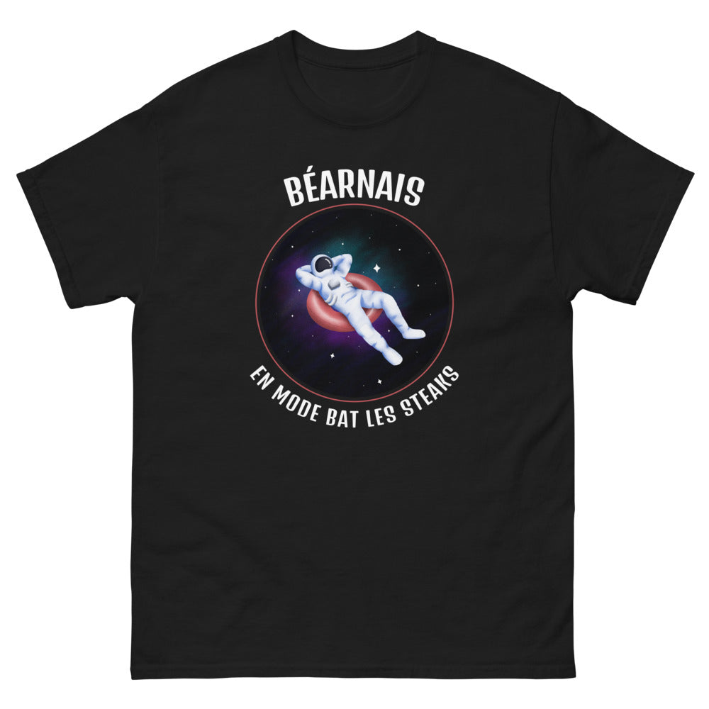 T-shirt Béarnais noir - Bat les Steaks avec humour