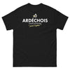 T-shirt Ardéchois noir - Jamais en retard pour l'apéro