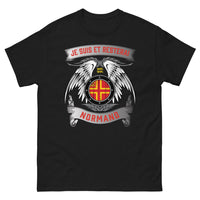 Thumbnail for T-shirt Normandie noir - Je suis et resterai Normand