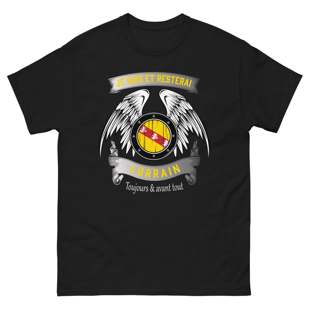 T-shirt Lorraine noir - Je suis et resterai Lorrain