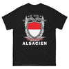 T-shirt Alsace noir - Je suis et je resterai toujours Alsacien