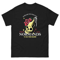 Thumbnail for T-shirt Normand noir - Ne pas écouter les Normands, humour festif
