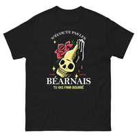 Thumbnail for T-shirt Béarnais noir - N'écoute pas les Béarnais, humour