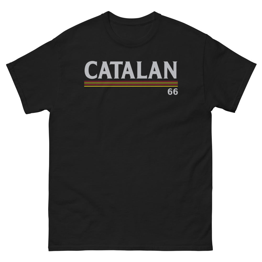 T-shirt Catalogne noir - Fierté et humour en design