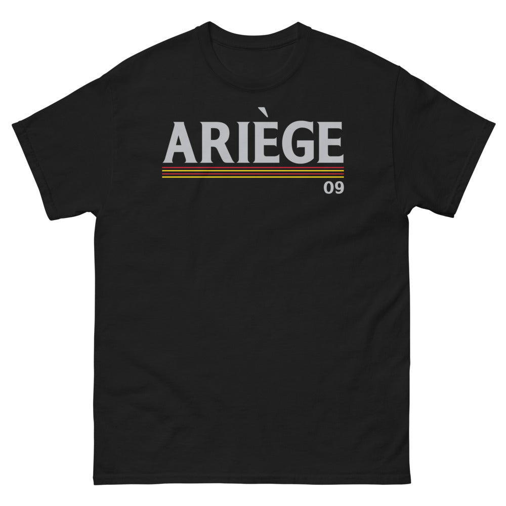 T-shirt Ariège noir - Fierté occitane avec humour