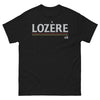 T-shirt Lozère noir - Fierté et Tradition intemporelle