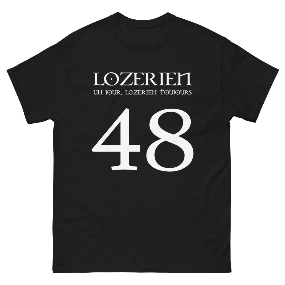 T-shirt Lozérien noir - Un jour, toujours Lozérien
