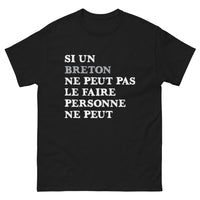 Thumbnail for T-shirt Bretagne noir - Si un Breton ne peut pas le faire