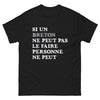 T-shirt Bretagne noir - Si un Breton ne peut pas le faire