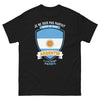 T-shirt Argentine noir - Je ne suis pas parfait mais je suis Argentin