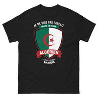 Thumbnail for T-shirt Algérien noir - Je ne suis pas parfait mais je suis algérien