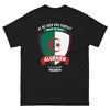T-shirt Algérien noir - Je ne suis pas parfait mais je suis algérien