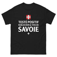 Thumbnail for T-shirt Savoie noir - Je teste positif au reblochon et vin