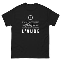 Thumbnail for T-shirt Aude noir - Je n'ai pas besoin de thérapie