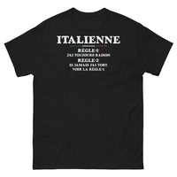 Thumbnail for T-shirt Italie noir - J'ai toujours raison, règle numéro 1