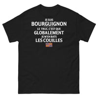 Thumbnail for T-shirt Bourgogne noir - Je suis Bourguignon, pas de stress
