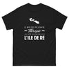 T-shirt Île de Ré noir - Je n'ai pas besoin de thérapie