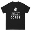T-shirt Corse noir - Pas besoin de thérapie, juste de la Corse