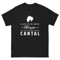 Thumbnail for T-shirt Cantal noir - Je n'ai pas besoin de thérapie