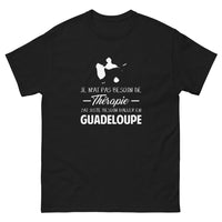 Thumbnail for T-shirt Guadeloupe noir - Je n'ai pas besoin de thérapie