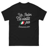 T-shirt Italie noir - Un Italien ne vieillit pas, il prend de la valeur