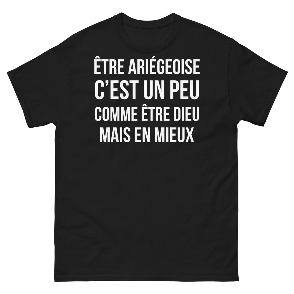 T-shirt Ariégeoise noir - Dieu en Mieux