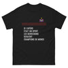 T-shirt Berry noir - Si l'apéro était un sport, champions du monde