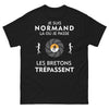 T-shirt Normand noir - Je suis Normand, les Bretons trépassent