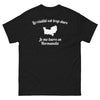 T-shirt Normandie noir - La réalité est trop dure