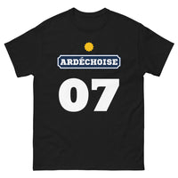 Thumbnail for T-shirt Ardèche noir - charme rustique et élégance moderne