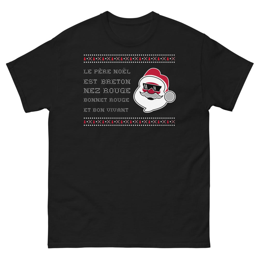 T-shirt Bretagne noir - Le Père Noël Est Breton