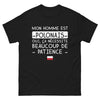 T-shirt Pologne noir - Mon Homme est Polonais, humour et fierté