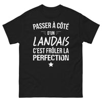 Thumbnail for T-shirt Landes noir - Passer à côté d'un Landais, c'est frôler la perfection