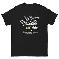 Thumbnail for T-shirt Varois noir - Un Varois ne vieillit pas, il prend de la valeur