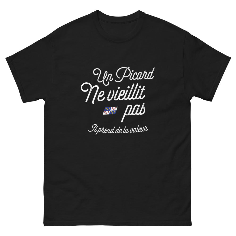 T-shirt Picard noir - L'âge n'est qu'un nombre